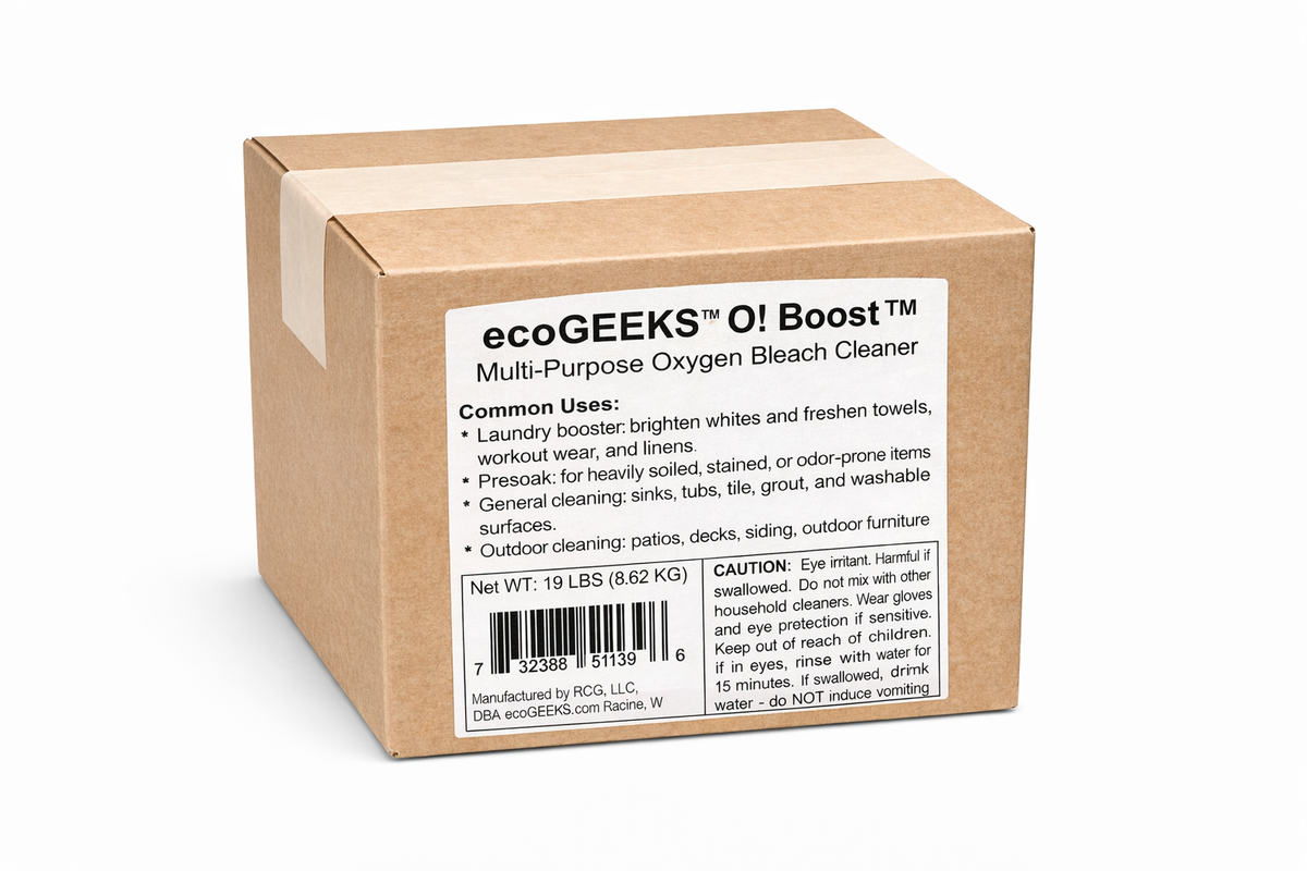 ecoGeeks OXY-BOOST Oxygen Bleach 20LB Bulk Packaged