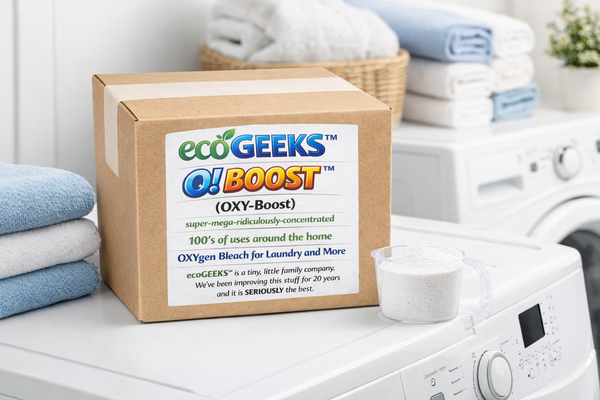 19 lb. Bulk ecoGEEKS O! Boost (OXY-Boost) Oxygen Bleach (BUY 3 OR MORE ecogeeks 19 lb. Bulk ecoGEEKS O! Boost (OXY-Boost) Oxygen Bleach (BUY 3 OR MORE ecogeeks